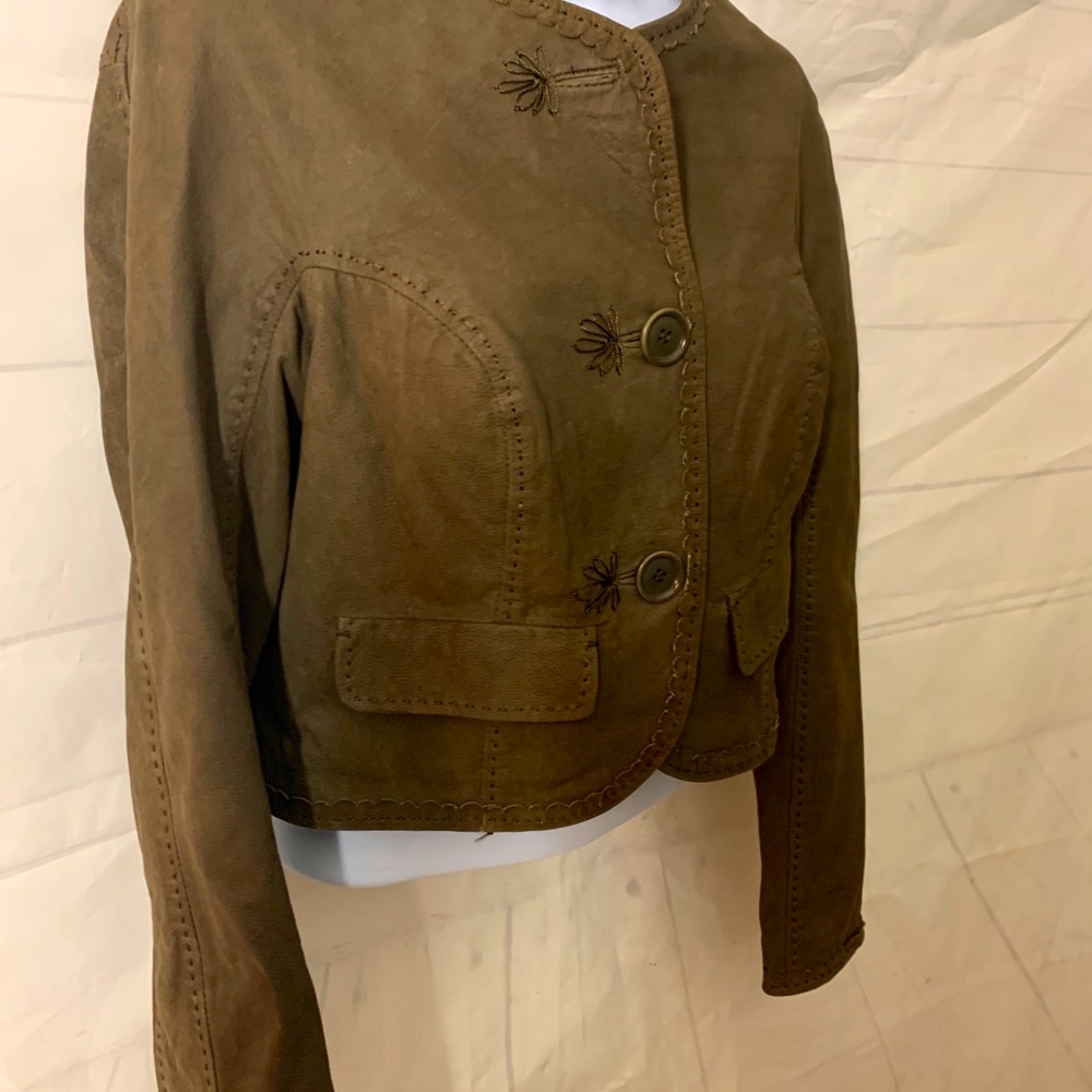 Max Studio 100% Leather Jacket - Picture 3 of 6